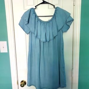 Zara denim dress (off shoulder)